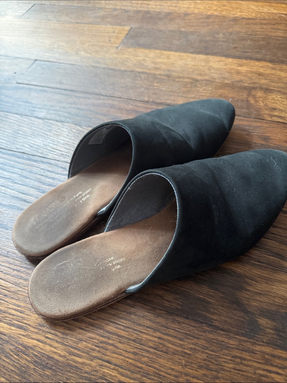 TOMS Women’s Black Slip-On Mules - Minimal Casual Luxe